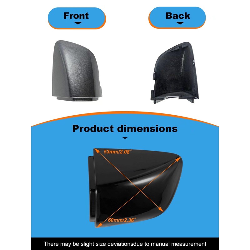 Car Front Left Exterior Door Handle Lock Cover Fit for