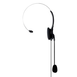 Midland MA35-L Single-Ear Headset with Headband and Microphone Stem with VOX / PTT for Walkie Talkies