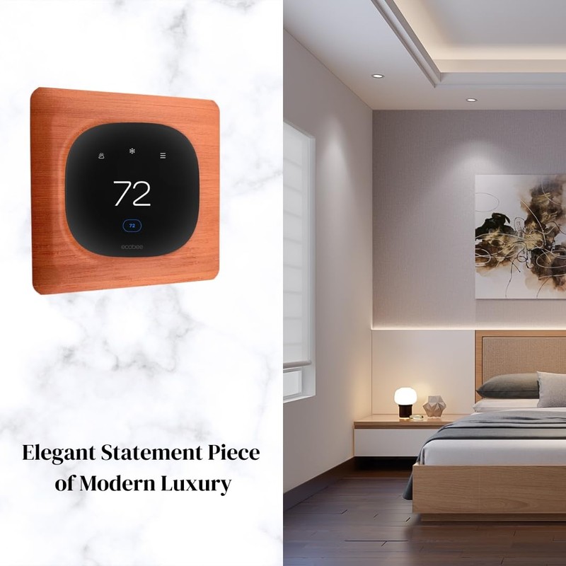 Rosewood Square Wall Plate for Ecobee Smart Thermostat Enhanced and