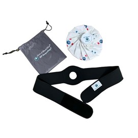 Hot or Cold Therapy, Portable, Refillable, Reusable, Ice Bag with Adjustable Securing Wrap for Injuries, First Aid, Joint Swelling, for Women or Men (Large, 11 inch Bag Set)