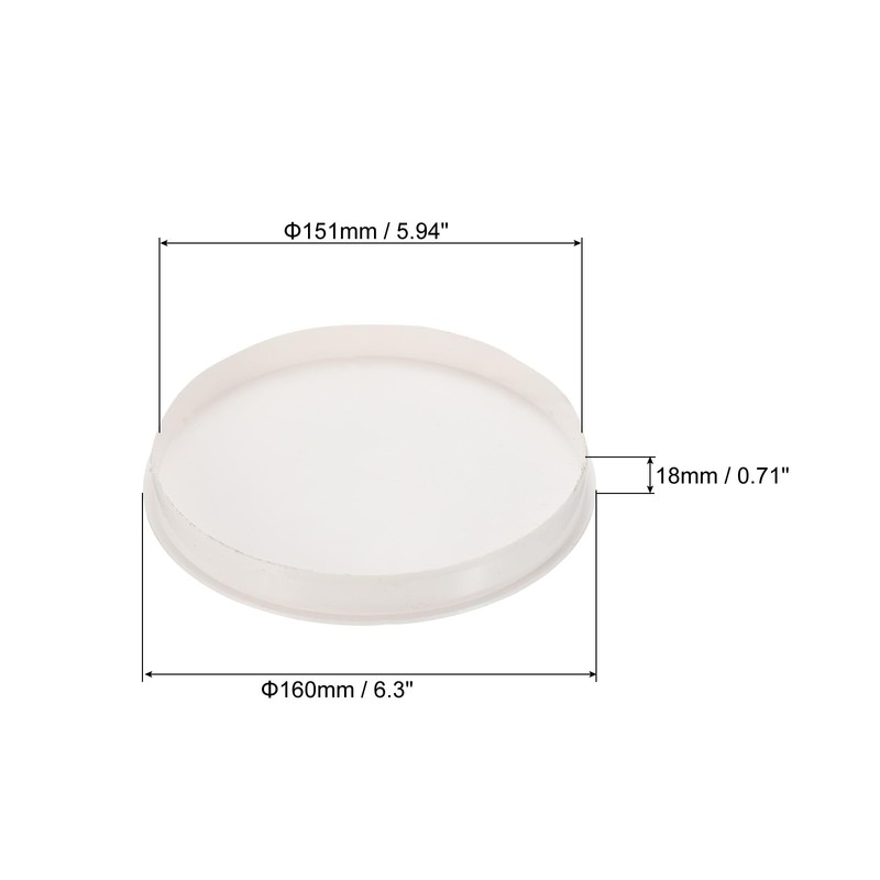PATIKIL 6" PVC Pipe End Cap Fitting, 1 Pack Furniture
