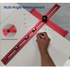 5-in-1 T Square Ruler 24 Inch, Multifunctional Drilling Positioning Ruler