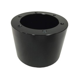 VSW Steering Wheel Hub Adapter 6 Bolt (Black) Compatible with 1959-1974.5 VW with 13/16 Spline STH1028BLK