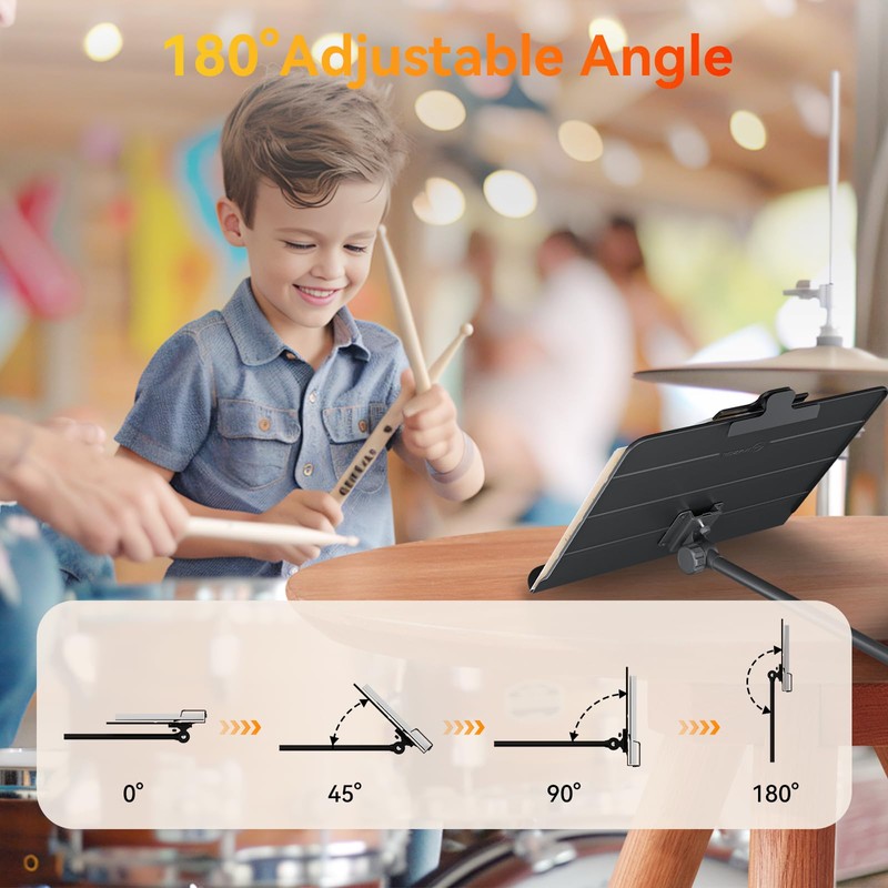 K KASONIC - Dual-Use Folding Sheet Music Stand & Desktop