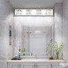 Aipsun 4 Lights Crystal Vanity Lights Over Mirror Modern Vanity