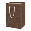 Waterproof Laundry Hamper Collapsible Laundry Basket Leather Handle Laundry Bag