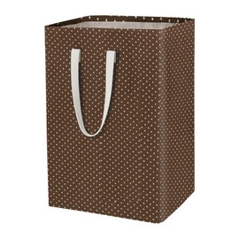 Waterproof Laundry Hamper Collapsible Laundry Basket Leather Handle Laundry Bag Large Clothes Storage Toy Organization for Bathroom Bedroom Laundryroom College Dorms (KaDian-01)