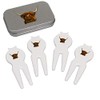 Azeeda 'Highland Cow Head' Golf Divot Tool/Repair Fork Gift Set