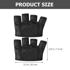 BESPORTBLE Cycling Gloves 2 Training Gloves Weight Lifting Grip Gloves Partial Gloves Fitness Gloves Callus Protection Sports Costume for Fitness Training Size M Fitness Gloves