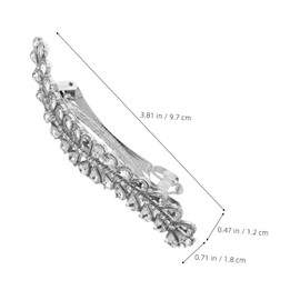 Baluue Elegant Rhinestone Hair Clips for Women Fashion Decorative Bobby Pins for Weddings Special Occasions Lightweight Side Clips for Effortless Styling and Versatile Use