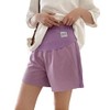 Aimoha Women's Maternity Shorts, Half Pants, Thin, Showpan, Adjuster, Plain,