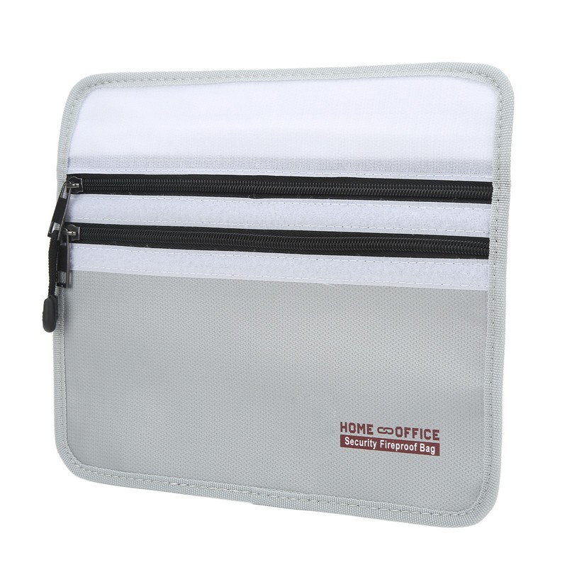 Fireproof Document Bag Waterproof and Fireproof Money Bag with Dual