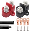 Pair Battery Power Distribution Terminal Block Dual Isolated Studs Max
