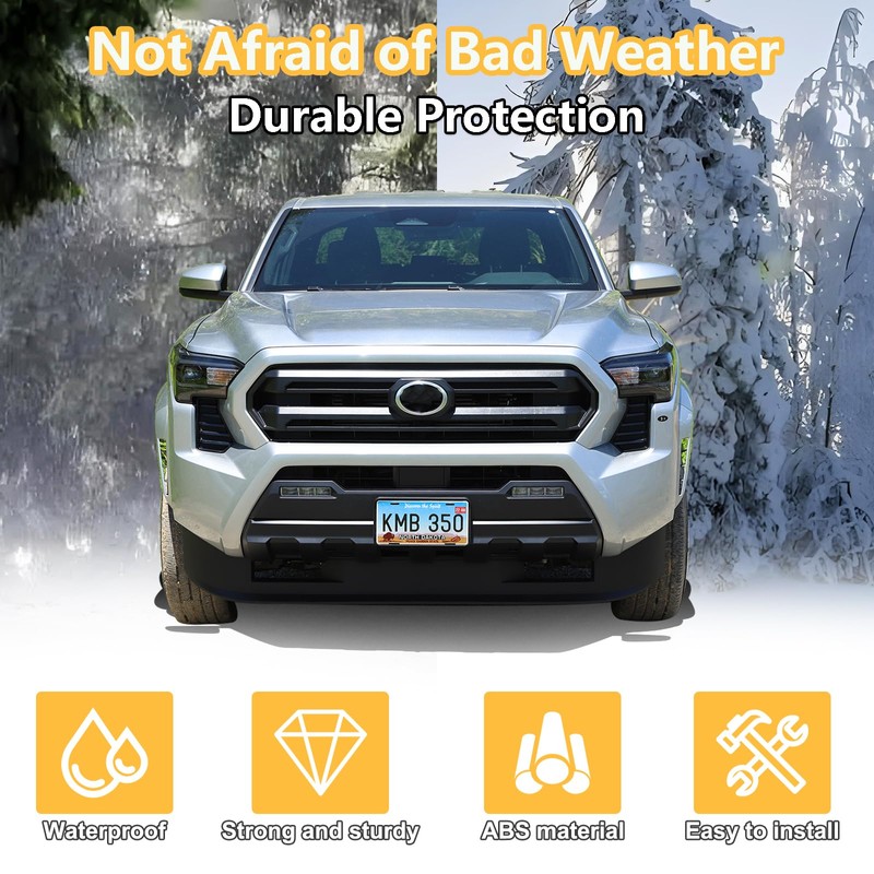 License Plate Frame Bracket Compatible with Toyot@ Tacoma 2024 2025,ABS