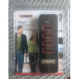 1 x Sommer Pearl 4018 4018V000 Remote Control Garage Door Remote Control 868.8 MHz and 868.95 MHz Range Approx. 60-150 m (Depending on Environment)
