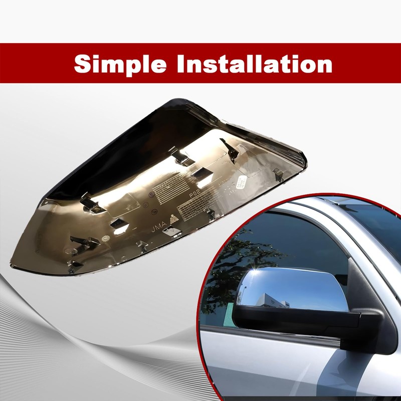 Front Half Mirror Cap Cover For Toyota Tundra Sequoia 2007-2021