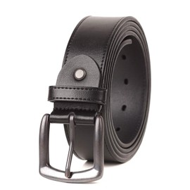 BelePala Big and Tall Leather Belts for Men 44 & 46 Inch Black