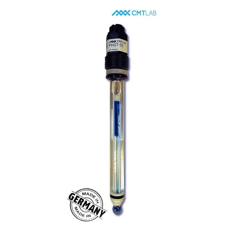 pH Electrode/Sensor with Teflon Ring Diaphragm, Gel Filling, Industrial Quality,