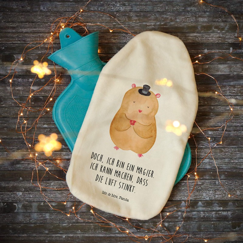 Mr. & Mrs. Panda Hot Water Bottle Hamster Hat -