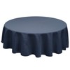TableLinensforLess Polyester Round Tablecloth, 90 Inch Round, (Navy Blue)