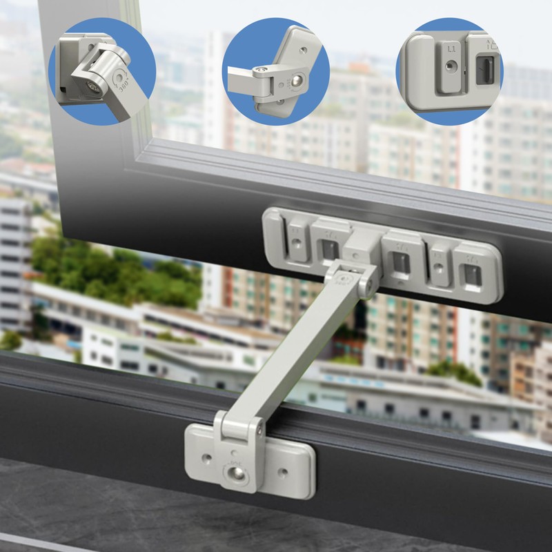 Pack of 2 Safety Locks for All Types of Windows
