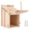 Innovative Wooden Birdhouse Natural and Safe DIY Outdoor Wooden Birdhouse