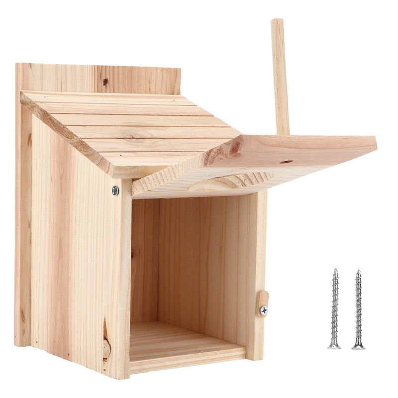 Innovative Wooden Birdhouse Natural and Safe DIY Outdoor Wooden Birdhouse
