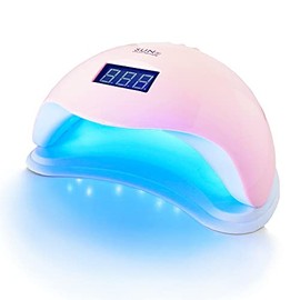 Gel Nail Craft Resin UV+LED 48w LED Light with Motion Sensor Nail Dryer [UV+LED Dual Light Source] UV/LED Light [Warranty] Color: Pink