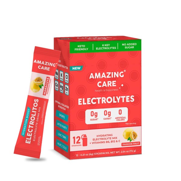 Amazing Care Sugar Free Electrolytes Powder Packets for Optimal Hydration
