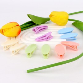 KEUKORZ Small Macaron Color Hair Clips - 10Pcs Colorful Cute Hairpins Clip for Women’s Hair - Fashion Accessories for Styling Makeup (5 Colors)