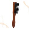TOVINANNA Hair Dusting Brush for Men Wooden Handle Self-cleaning for