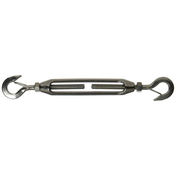 Mizumoto B1353 Stainless Steel Frame Type Turnbuckle with Locking Hook
