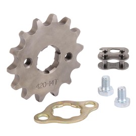 WOOSTAR Motorcycle 420-14T Front Sprocket 20mm Replacement for 50cc 70cc 90cc 110cc 125cc Dirt Pit Bike Mini Bike ATV 4 Wheeler Moped