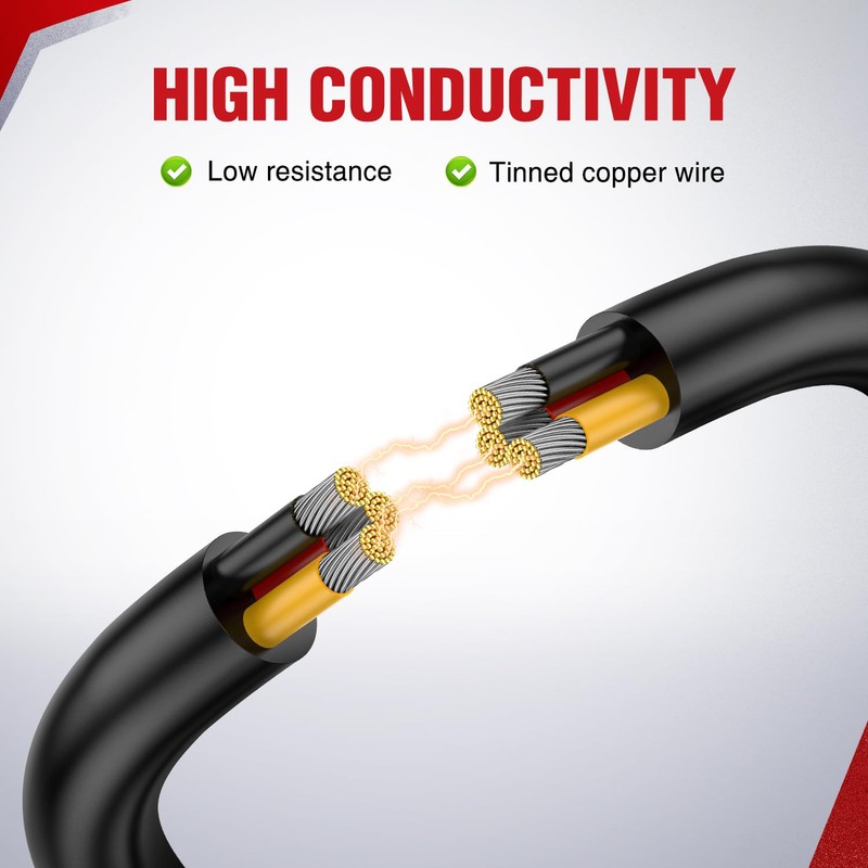 Nilight 100FT 16 Gauge 3 Conductor Electrical Wire Tinned Oxygen
