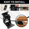 Folding Hinge 0-90-180 Degrees Self-Locking 2 Pieces Table Legs Folding