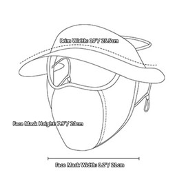 Unisex Sun Protection Full Face Mask, UPF 50+ UV Protection Face Cover with Wide Cap Brim, Breathable Face Cover Hat for Summer Outdoor Activities (Light Gray)