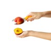 Chef'n Peachster Peach Pitter, Stainless Steel, Peach, 10 x 16