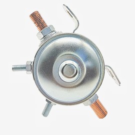 HMY 24059-08-BP 12V 300A Insulated SPST Continuous Duty Solenoid Relay Nickel-Plating Replace 1114218 70-111224 3635820 1114223 1114534 for Golf Cart Winch Marine EZGO Motor Home RV Tractor