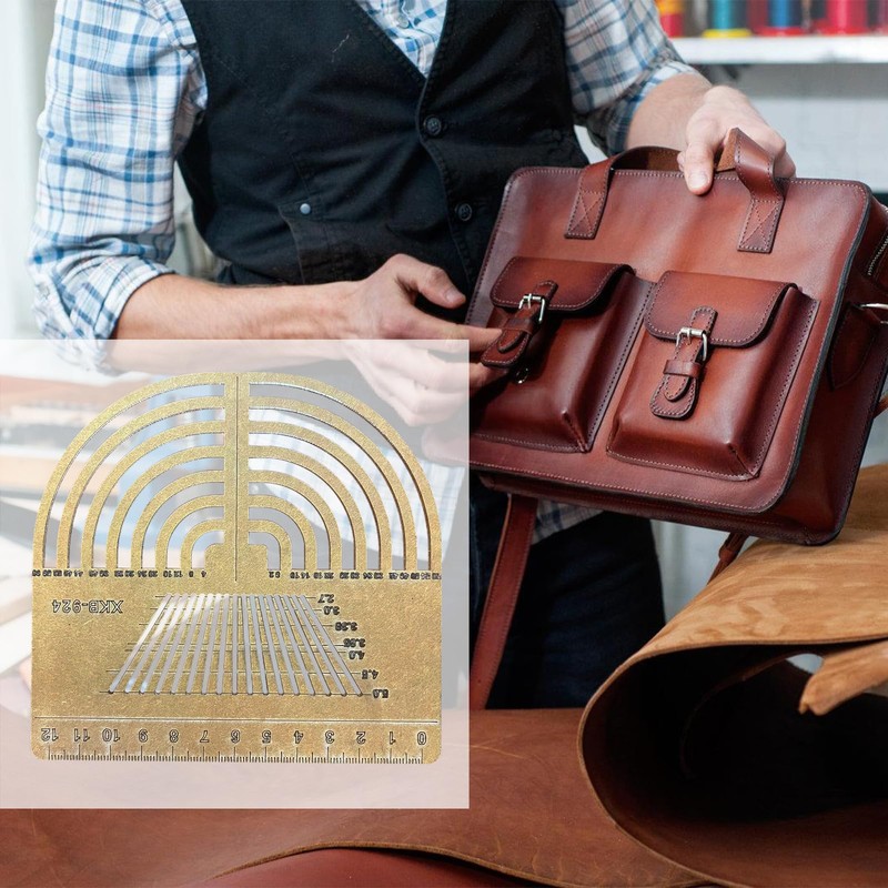 MIUPOO Leather Stitching Aid Plate,Stitching Punch Aid Plate,Multifuction Stencil Template