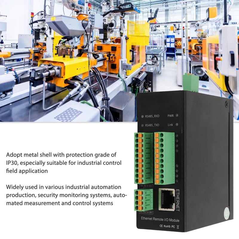 M410T Ethernet Remote IO Module 16 DIN Transmission Acquisition Data