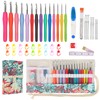 Coopay Crochet Hook Set with Roll Bag, 14 Pieces Ergonomic