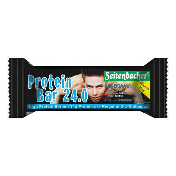 Seitenbacher Protein Bar 24.0, 24 g/70 g = 34% Protein, Gluten-Free, Glycerine-Free, 1 x 70 g