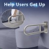 Flip Up Grab Bars Handicap Rails Toilet Safety Rails Stainless