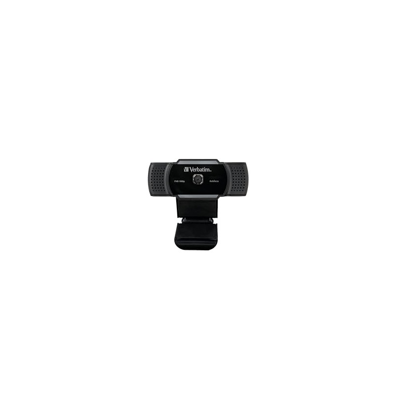 Verbatim Webcam with Microphone, External Camera for Computer or Laptop