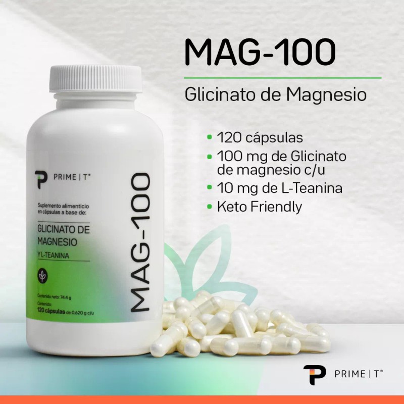 Primetech Nutrition Magnesio Mag-100 Y Vitamina D Vita-d400 Combo Primetech