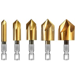 PROAM PA-373 5pc Chamfer Cutter with Hex Shaft