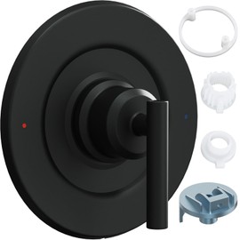 Upgraded Trim kit Replacement for Moen Gibson T2901BL, Single Shower Handle, Compatible with Moen Posi-Temp Valve, Matte Black