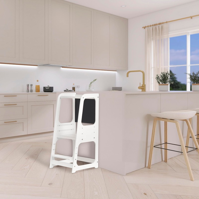 Dream On Me Explora Tower & Step Stool in White