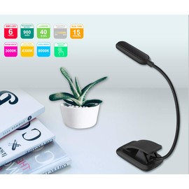 HONWELL Book Light Rechargeable Clip on Reading Light Dimmable Brightness Reading Lights for Books in Bed 3 Lighting Modes Best Kids Book Light Flexible Headboard Studying Light, Night Reading Lamp