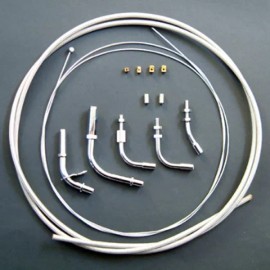 Venhill Yamaha Cruiser V-Star Road Star Braided Stainless Throttle Cable Kit 78 Inch
